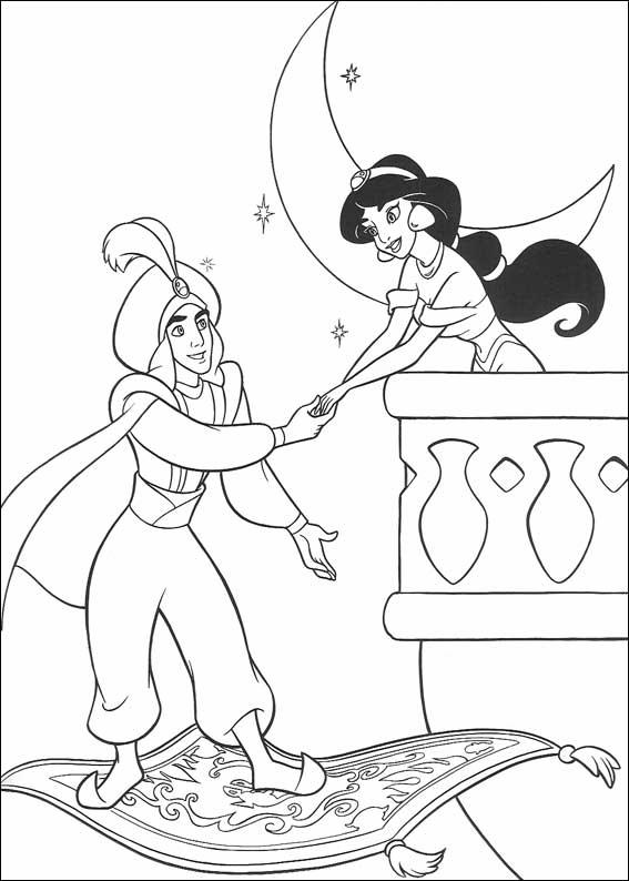 Coloriages aladin 63