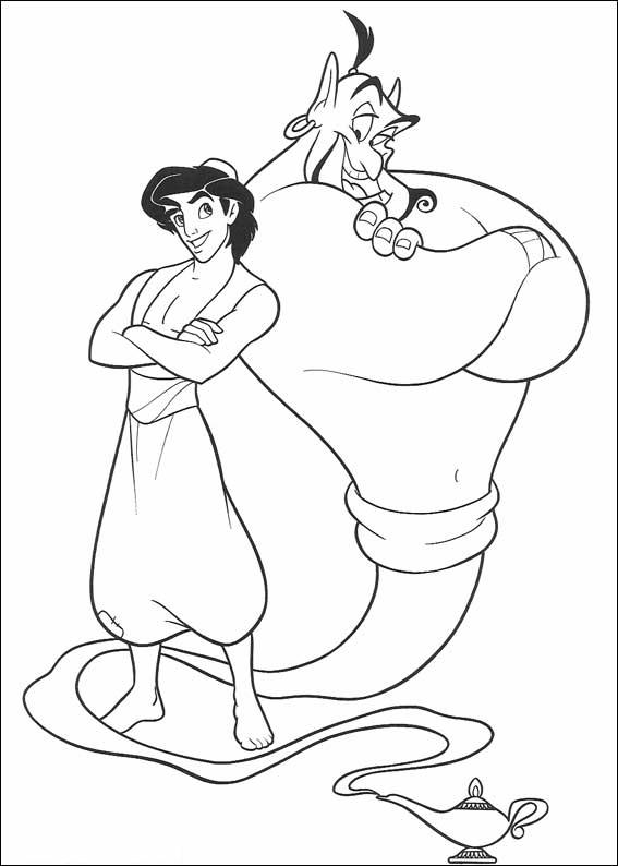 Coloriages aladin 70