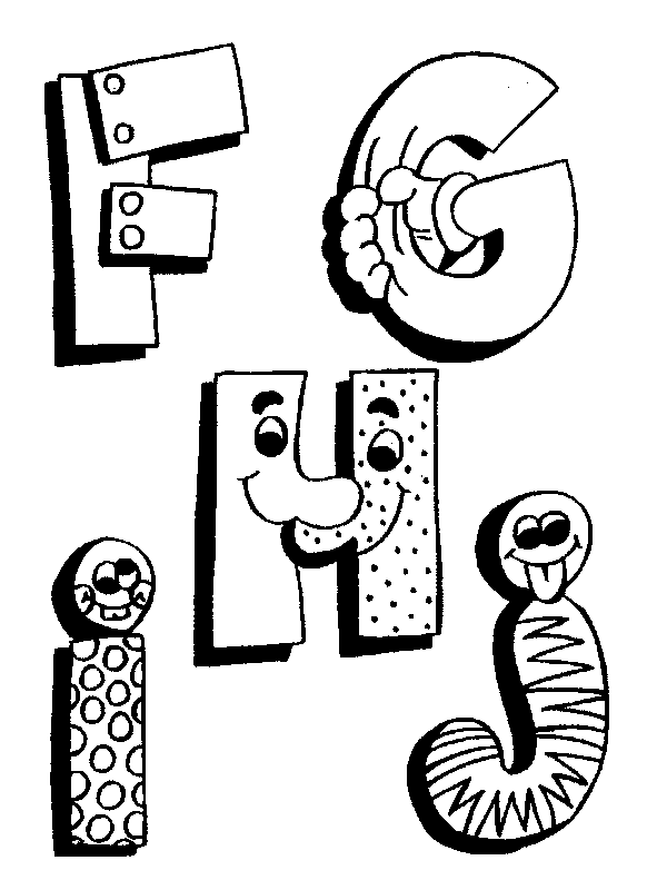 Coloriages alphabet ironique 2