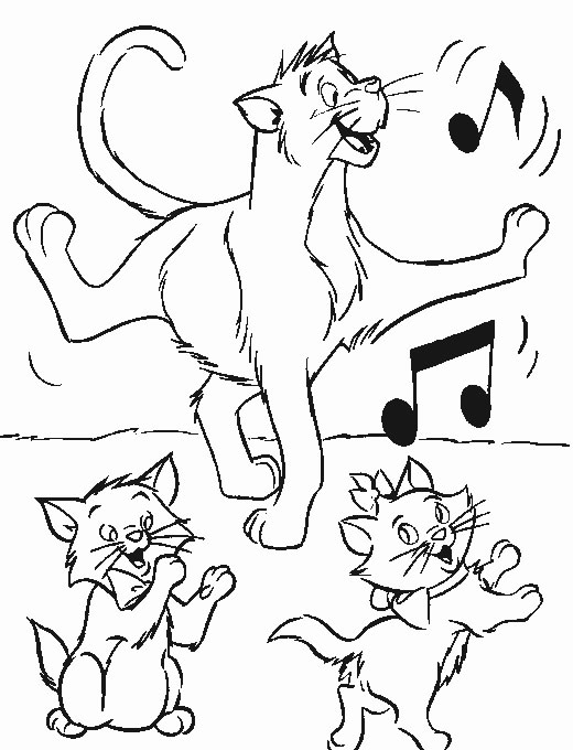 Coloriages aristochats 3