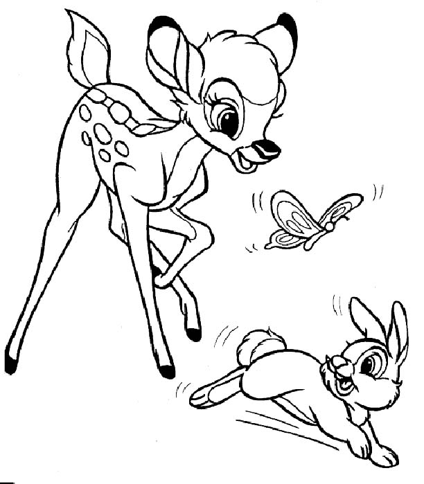 Coloriages bambi 14