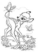 Coloriages bambi 100