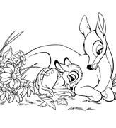 Coloriages bambi 75