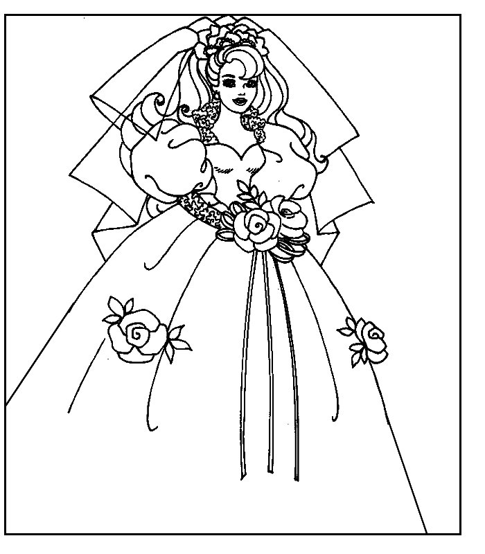 Coloriages barbie maried 4