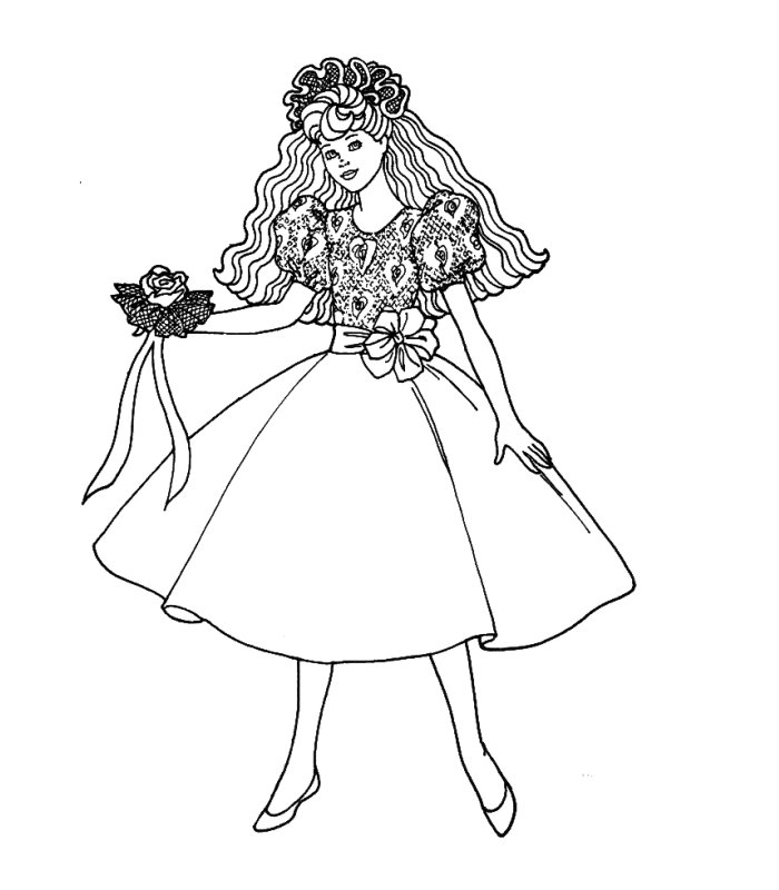 Coloriages barbie maried 8