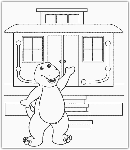 Coloriages barney 24