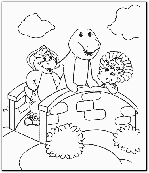 Coloriages barney 26