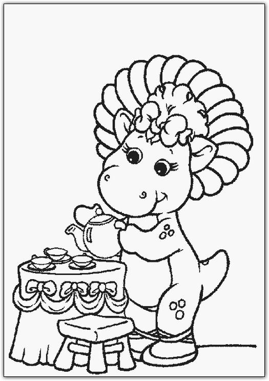 Coloriages barney 33