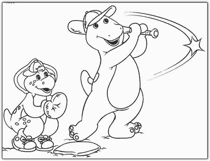 Coloriages barney 34