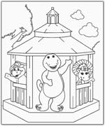 Coloriages barney 25