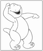 Coloriages barney 28