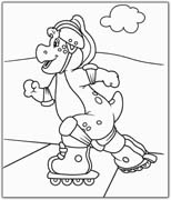 Coloriages barney 32