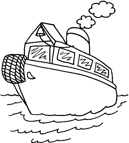 Coloriages bateau 3