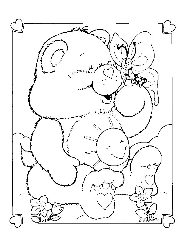 Coloriages bisounours 3