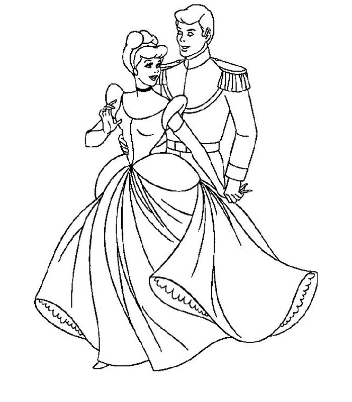 Coloriages cendrillon 34