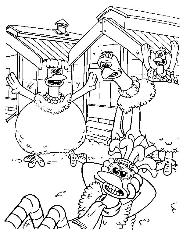 Coloriages chickenrun 18