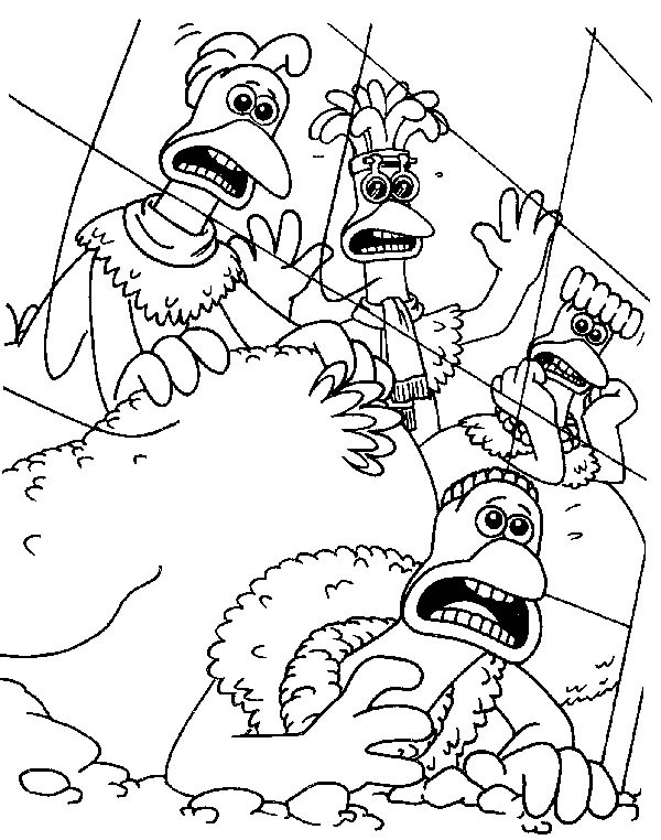 Coloriages chickenrun 4