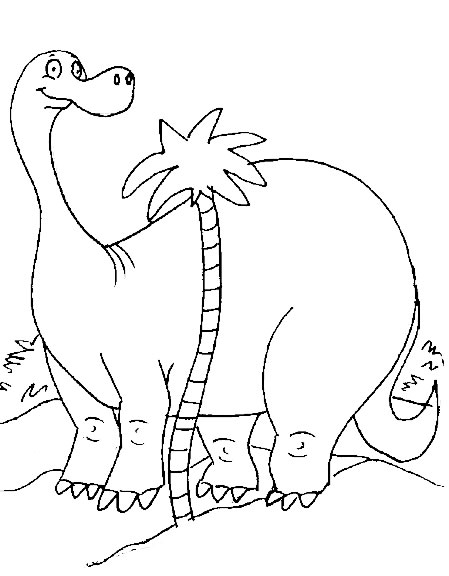 Coloriages dinosaures 8