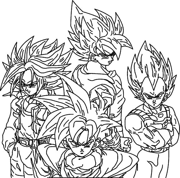 dbz coloring pages fusion - photo #35