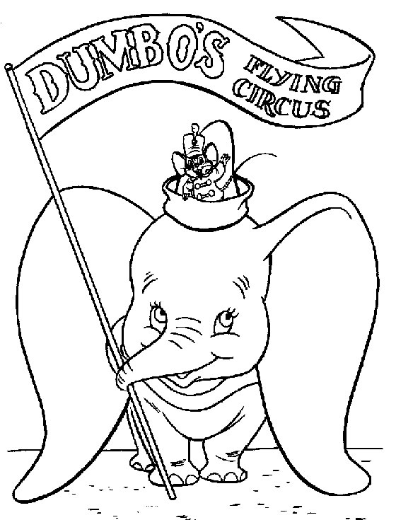 Coloriages dumbo 3