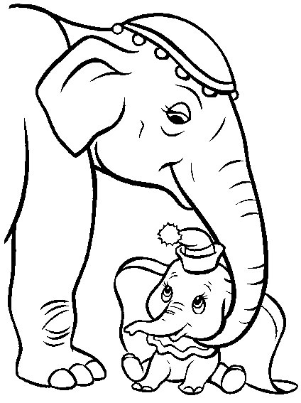 Coloriages dumbo 9
