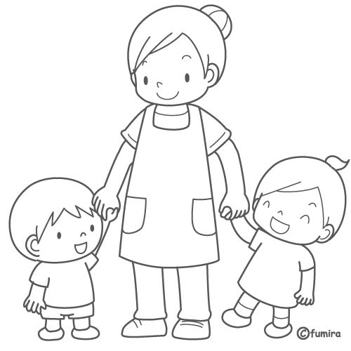 Coloriages famille 12