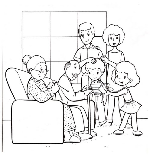 Coloriages famille 25