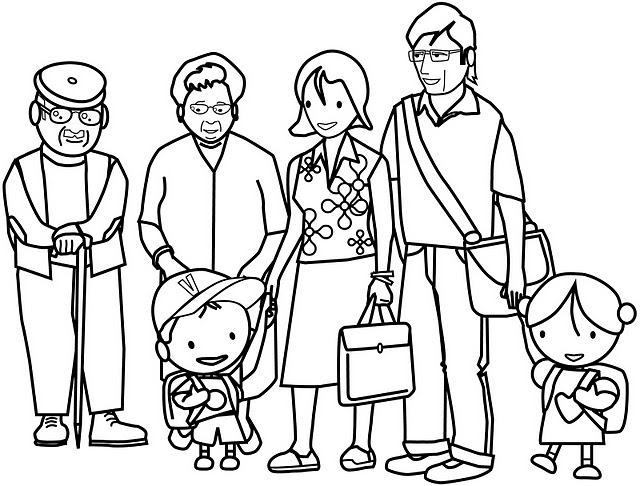 Coloriages famille 38