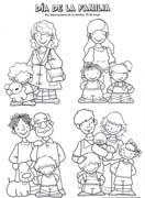 Coloriages famille 22