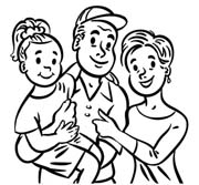 Coloriages famille 57