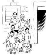 Coloriages famille 59