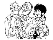 Coloriages famille 68