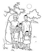 Coloriages famille 86