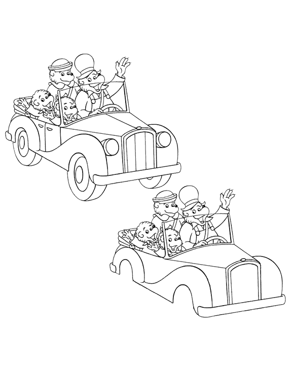 Coloriages famille berenstain 3