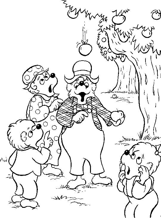 Coloriages famille berenstain 6