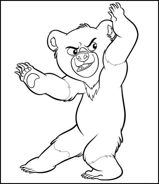 Coloriages frere ours 3