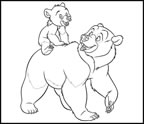 Coloriages frere ours 4