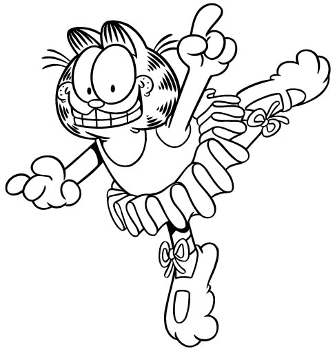 Coloriages garfield 6