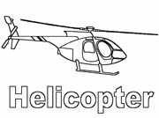 Coloriages helicopter 1