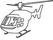 Coloriages helicopter 4
