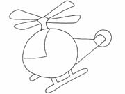 Coloriages helicopter 6