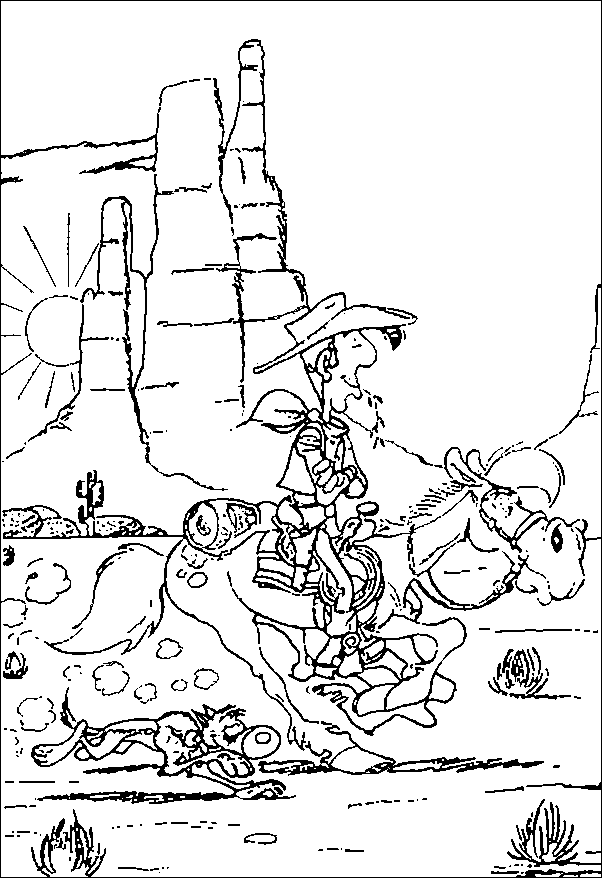 Coloriages lucky luke 8