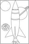 Coloriages missile 2