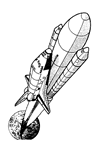 Coloriages missile 5