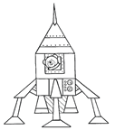 Coloriages missile 6