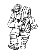 Coloriages pompiers 13