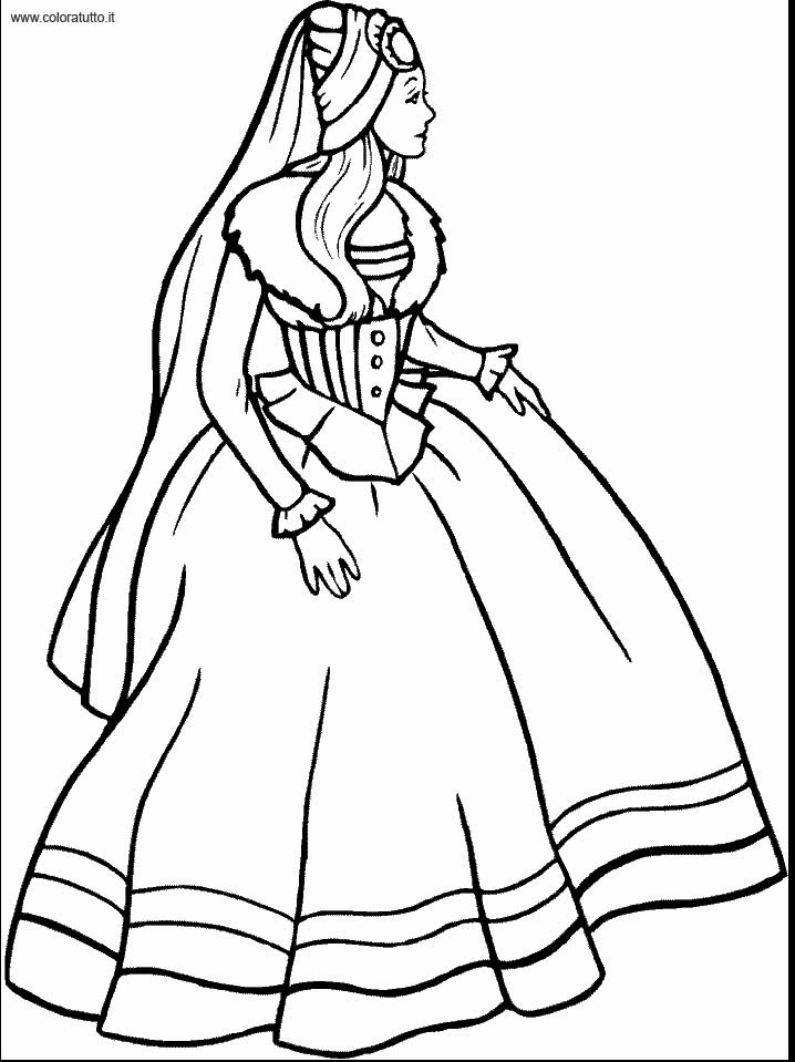 Coloriages robe de princesse 18