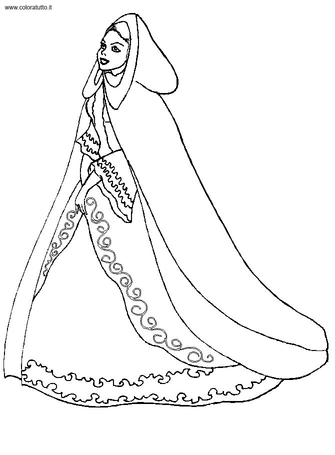 Coloriages robe de princesse 5