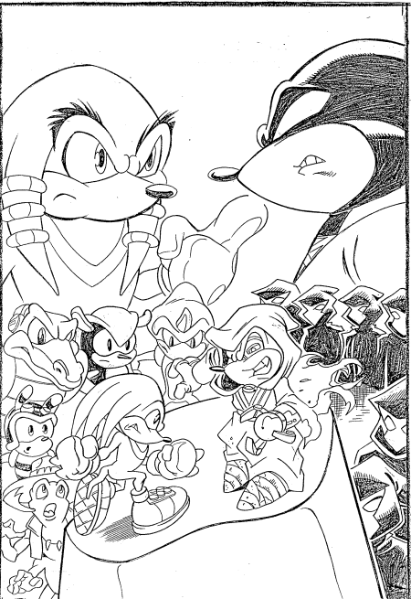Coloriages sonic 1