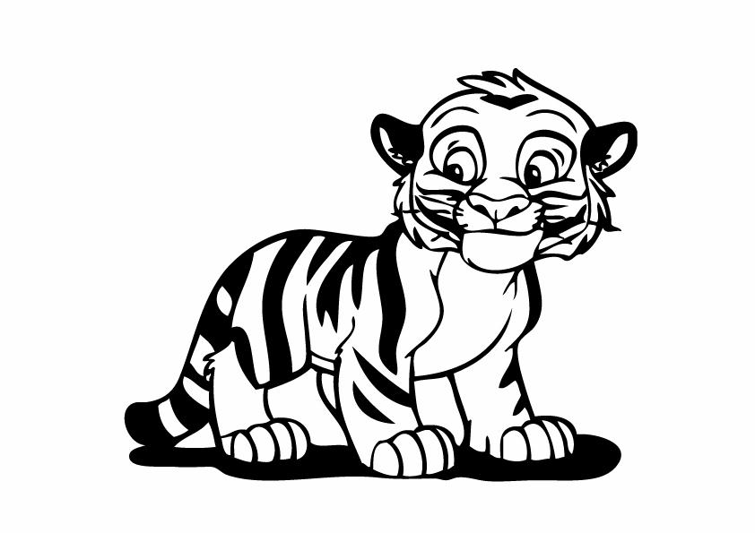 Coloriages tigre 13